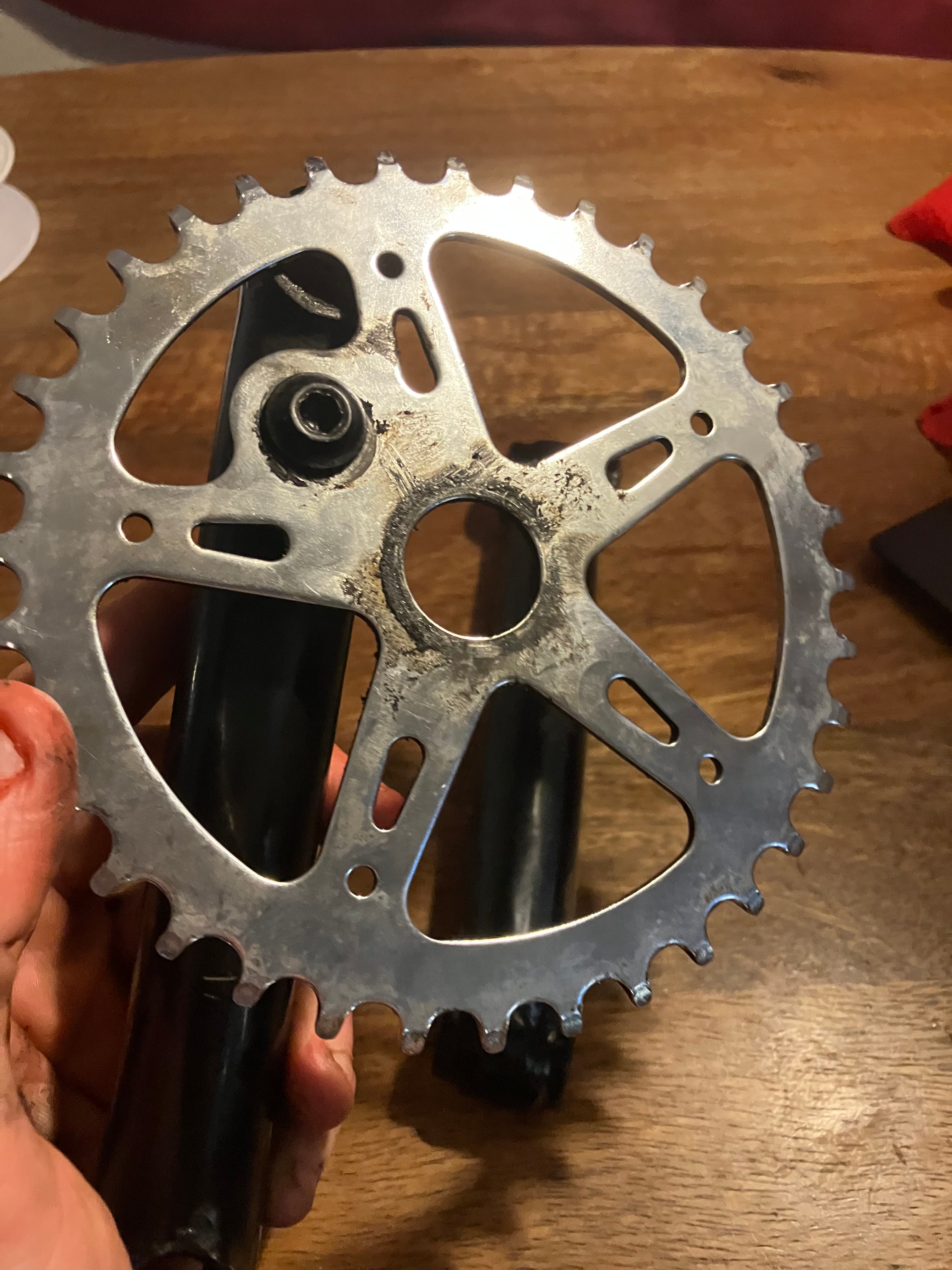 BMX Unbranded 170 Cranks with 36T Sprocket 48 Spline Mid BB