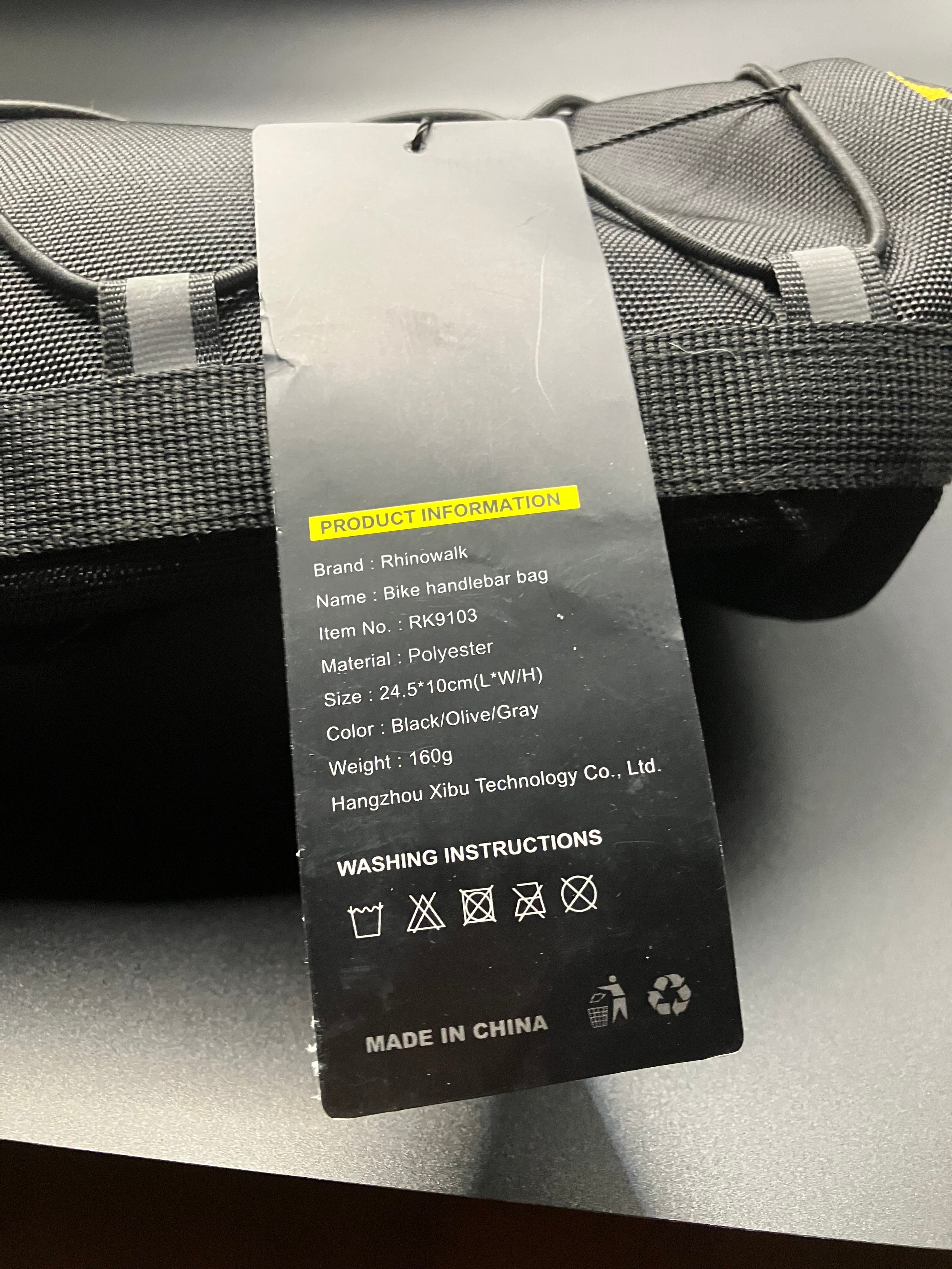 NWT - Rinowalk Bike Handlebar Bag