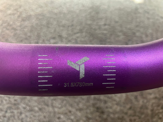 Purple Wake Components Riser Bar Handlebars 31.8 x780mm