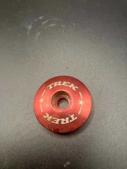 Red Trek Stem Top Cap DannyStarkRidesFixedShop