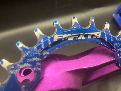 Crankset With Pedals And 32T Chain Ring DannyStarkRidesFixedShop