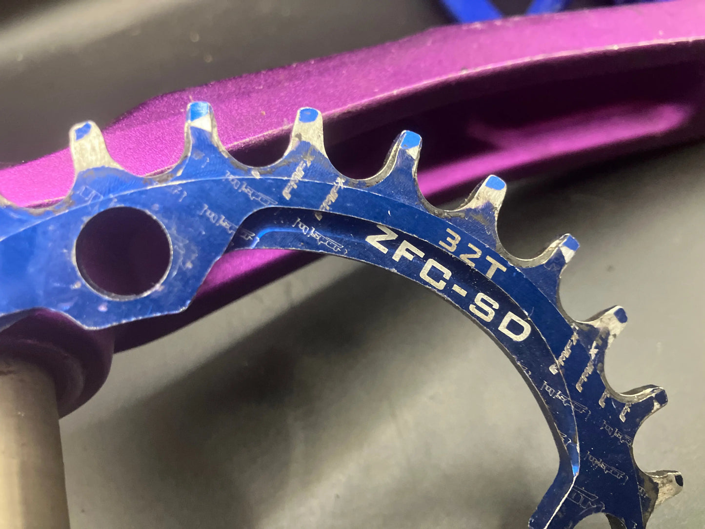 Crankset With Pedals And 32T Chain Ring DannyStarkRidesFixedShop