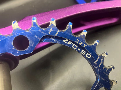 Crankset With Pedals And 32T Chain Ring DannyStarkRidesFixedShop