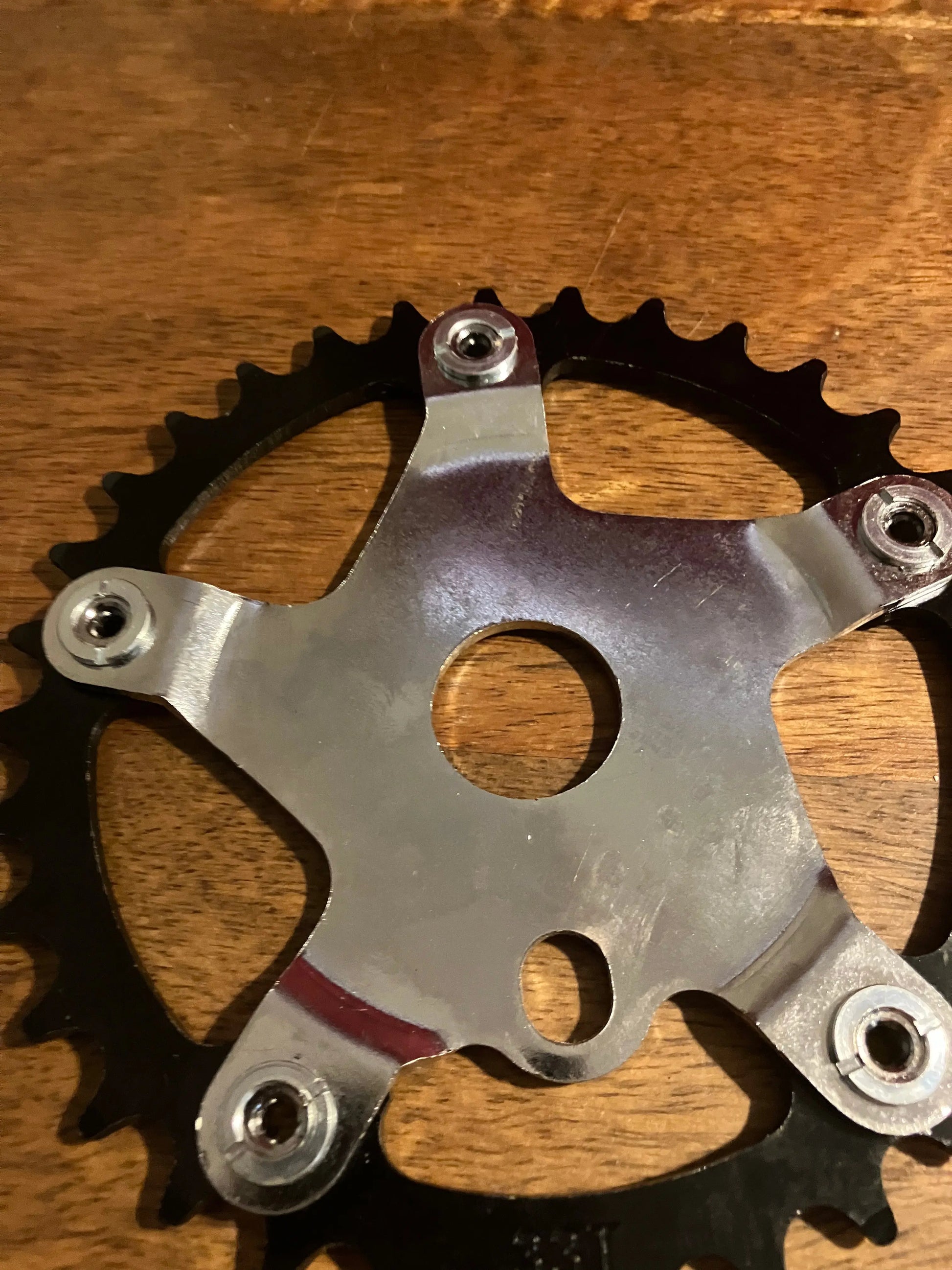 NEW Bicycle Sprocket 33T 1/2"x1/8 Black Chrome Chainring BMX Bike DannyStarkRidesFixed.Shop