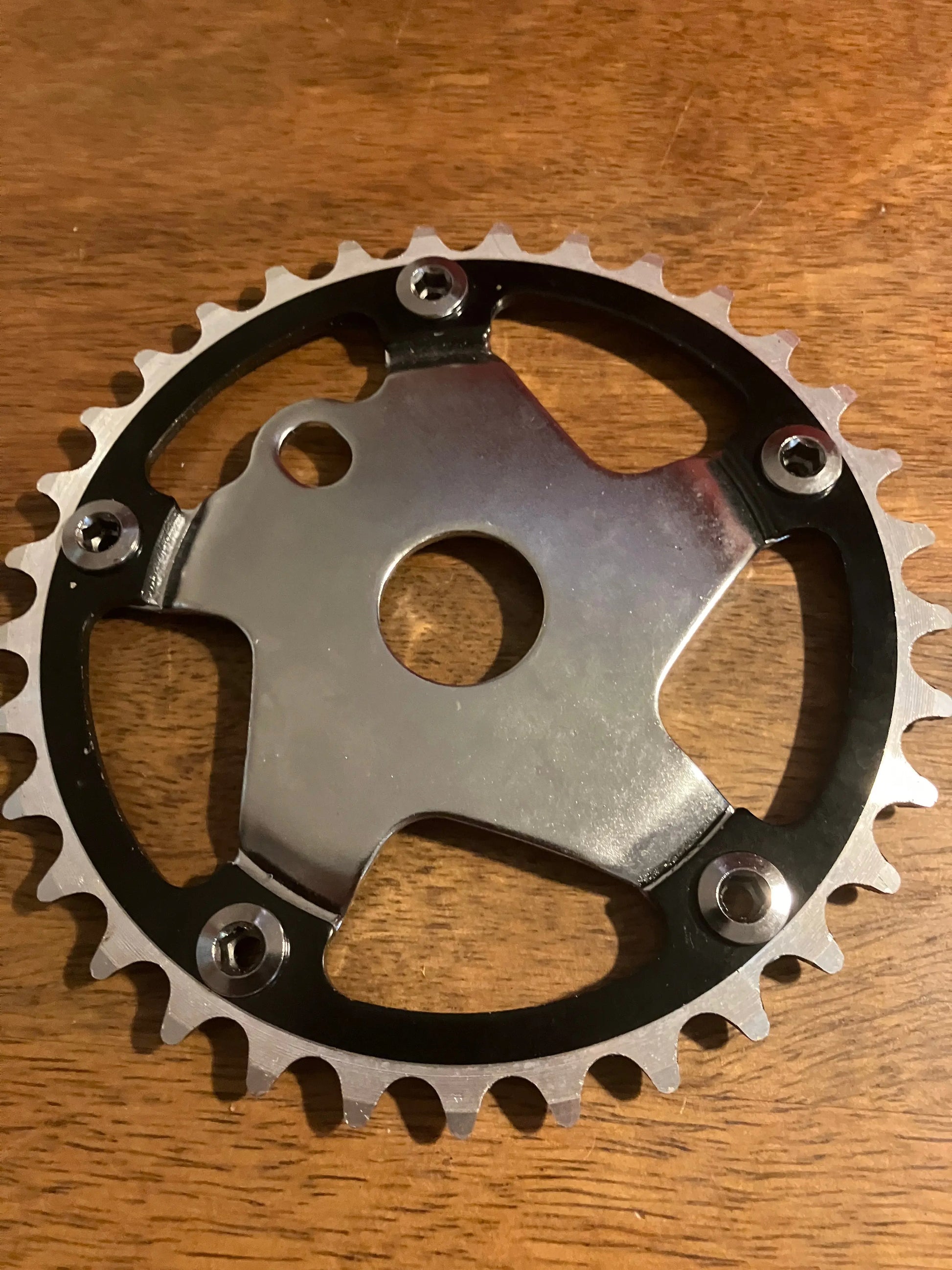 NEW Bicycle Sprocket 33T 1/2"x1/8 Black Chrome Chainring BMX Bike DannyStarkRidesFixed.Shop
