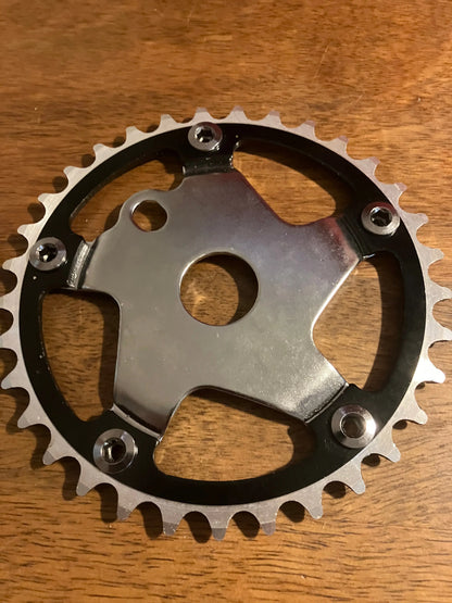 NEW Bicycle Sprocket 33T 1/2"x1/8 Black Chrome Chainring BMX Bike DannyStarkRidesFixed.Shop