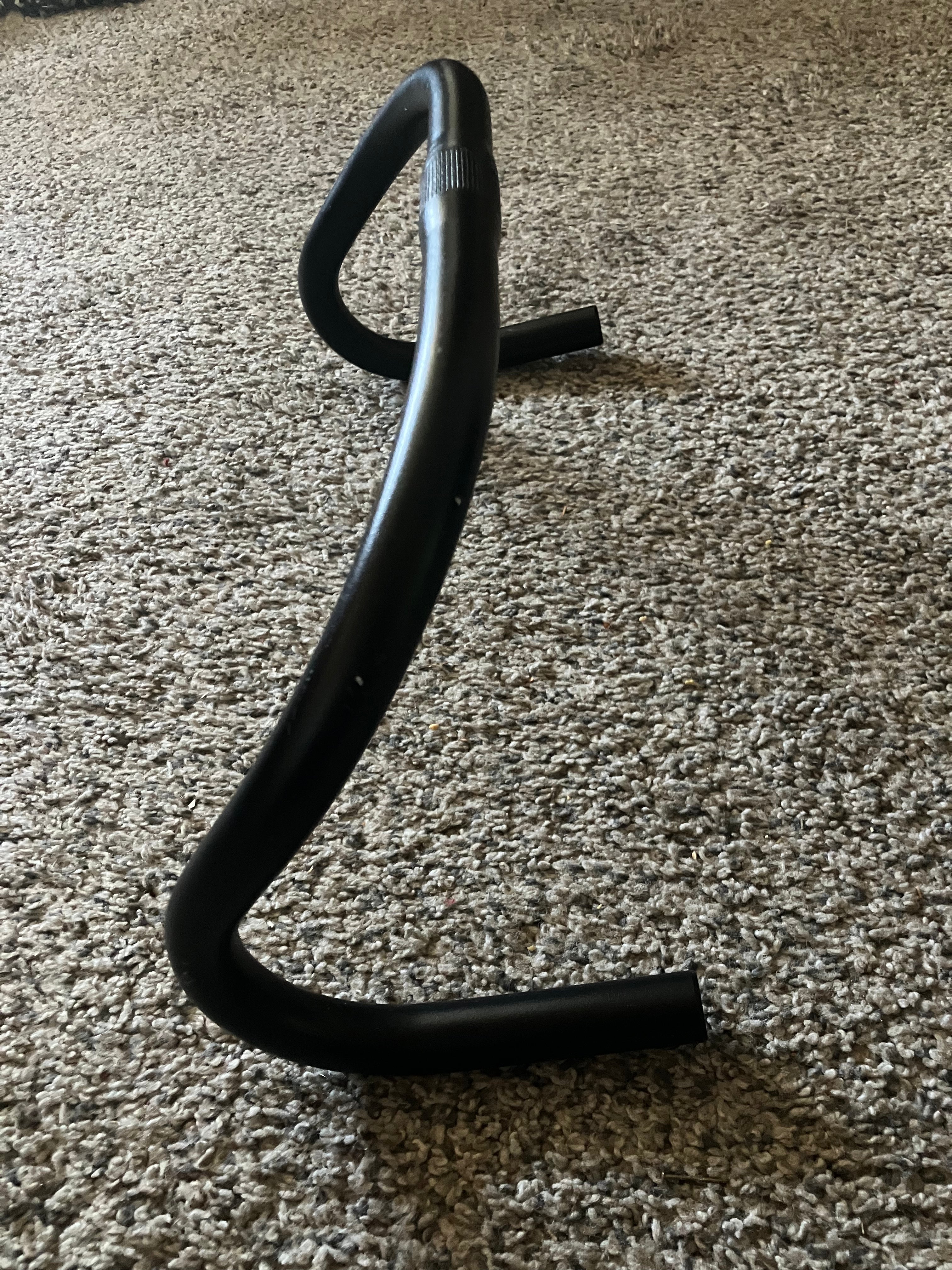 SENQI Aluminum Alloy Drop Track Road Bike Handlebar, 25.4mm Clamp 420mm Width Black