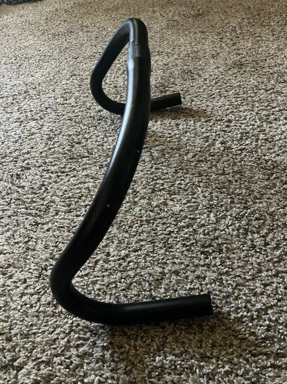 SENQI Aluminum Alloy Drop Track Road Bike Handlebar, 25.4mm Clamp 420mm Width Black Fixie Fixed Gear Track Bike FGFS Fixed Gear Freestyle DannyStarkRidesFixed.Shop