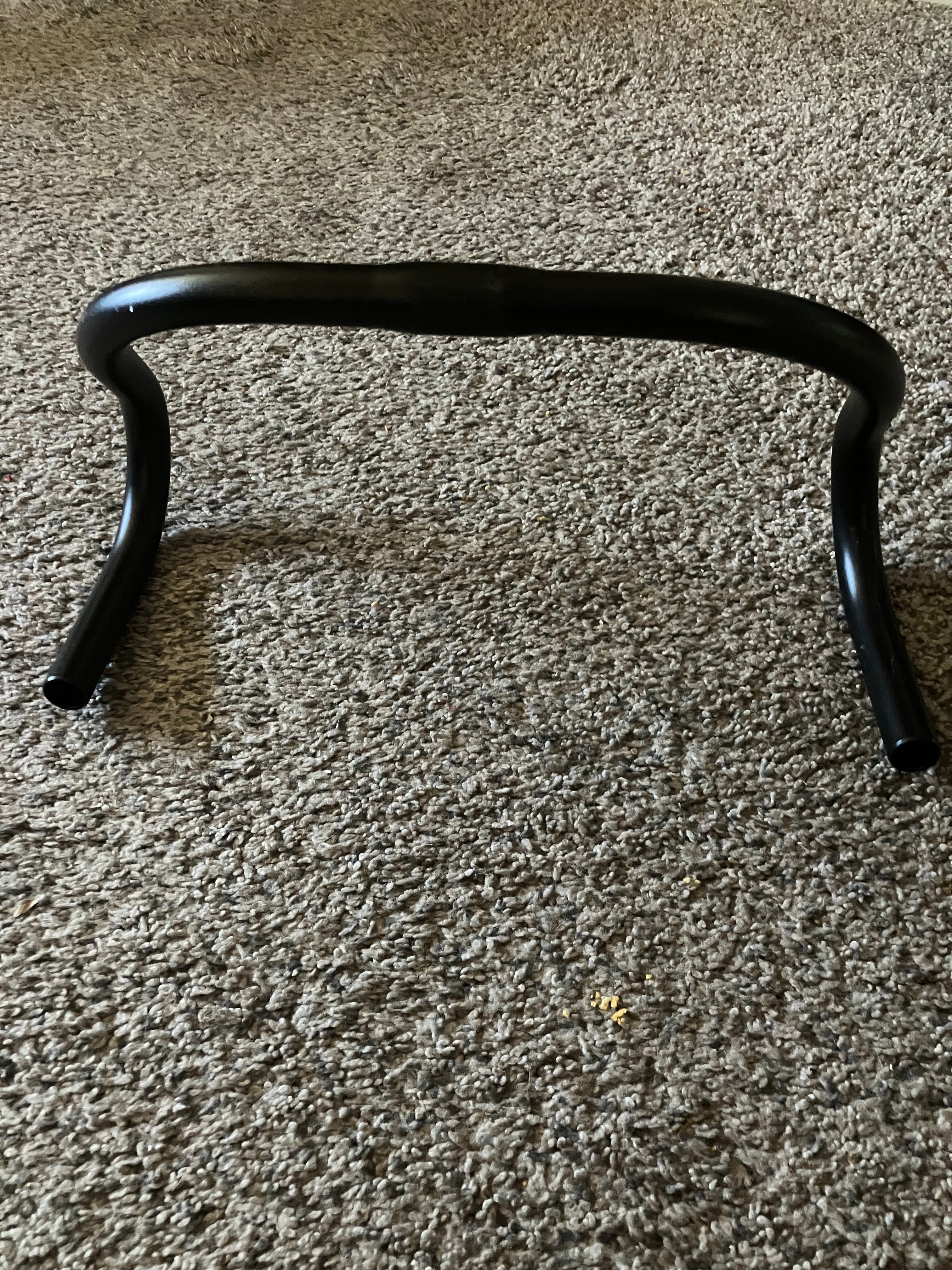 SENQI Aluminum Alloy Drop Track Road Bike Handlebar, 25.4mm Clamp 420mm Width Black