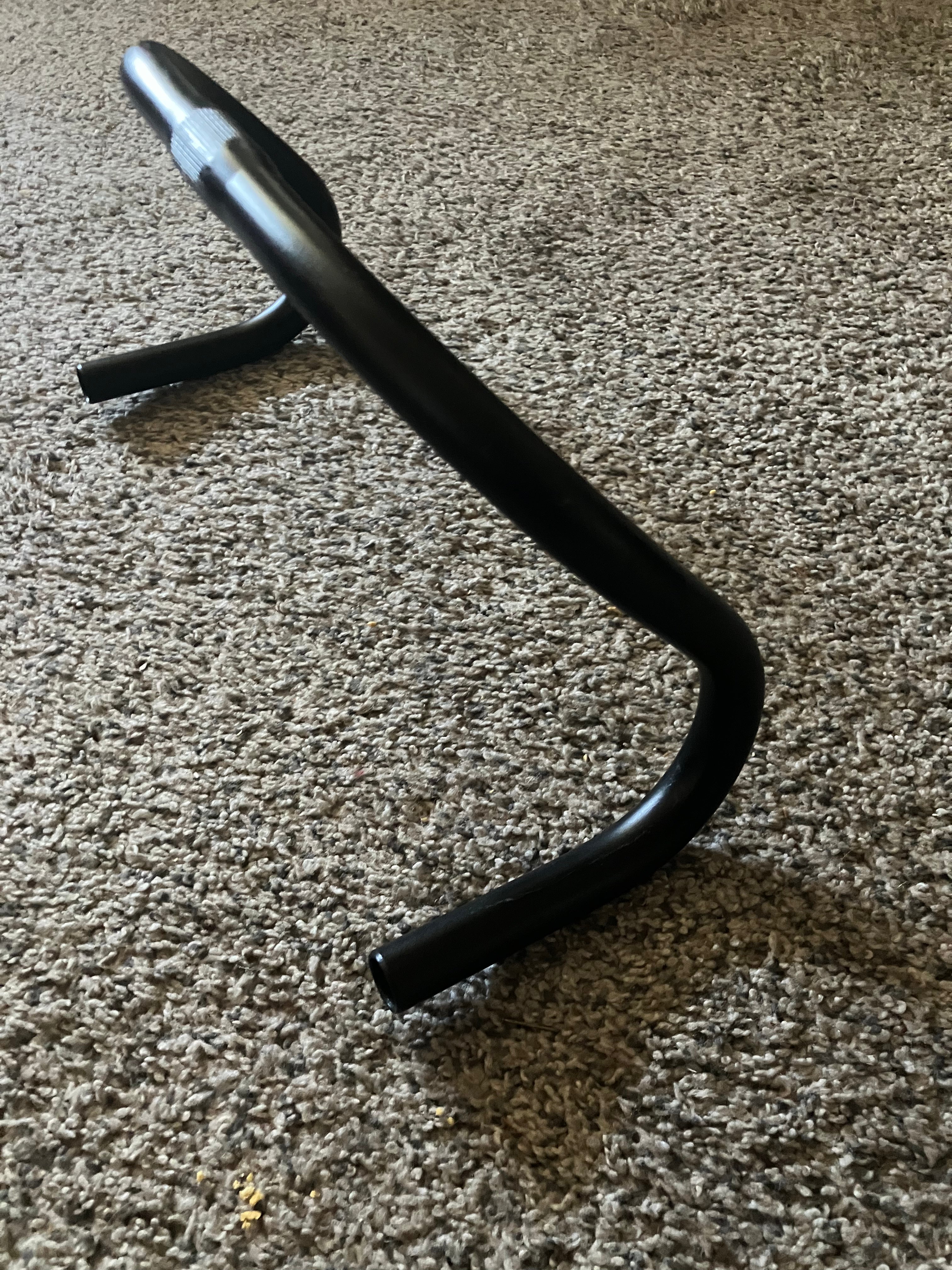 SENQI Aluminum Alloy Drop Track Road Bike Handlebar, 25.4mm Clamp 420mm Width Black